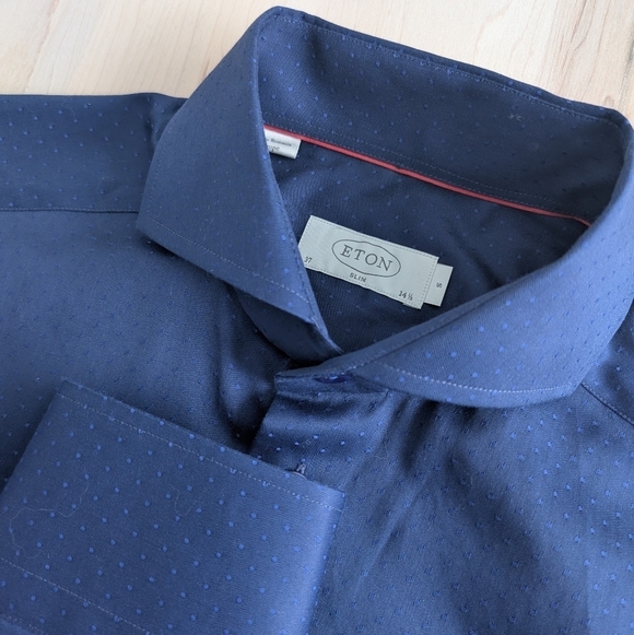 🇸🇪ETON Men's Navy Blue Shirt - Picture 2 of 13